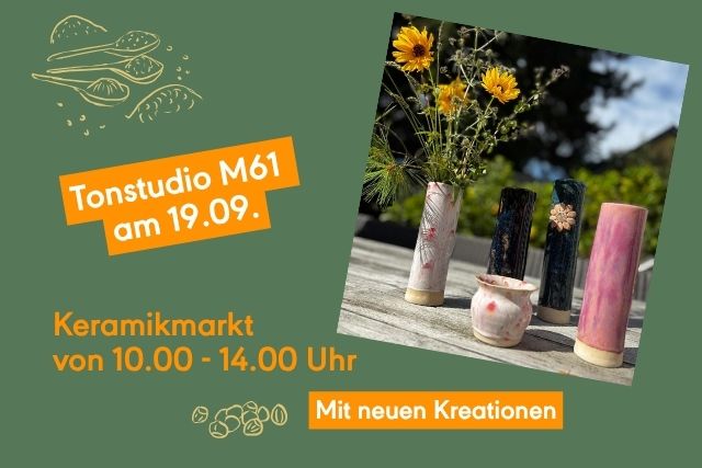 Keramikmarkt mit dem Tonstudio M61